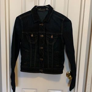 Medium American Eagle Dark Jean Jacket